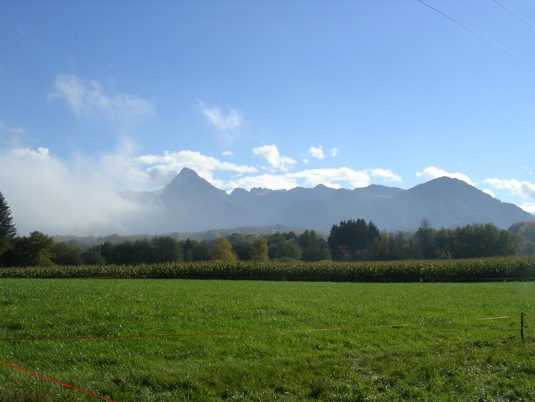 Vue sur les montagnes