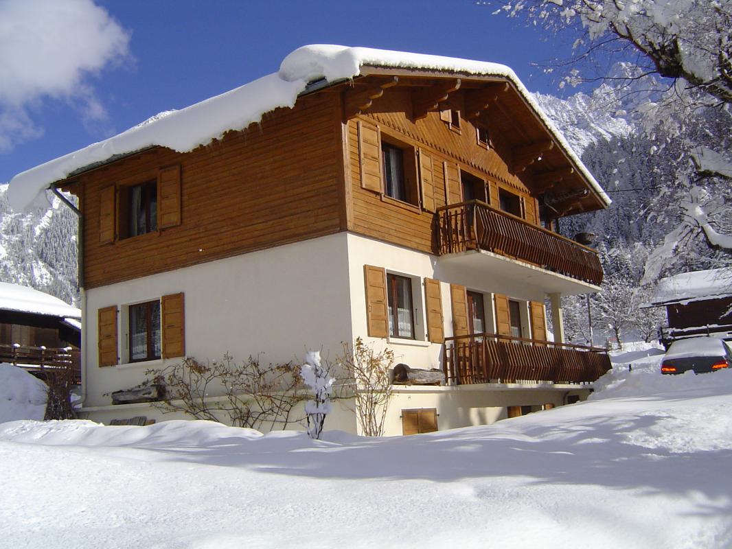 chalet en hiver