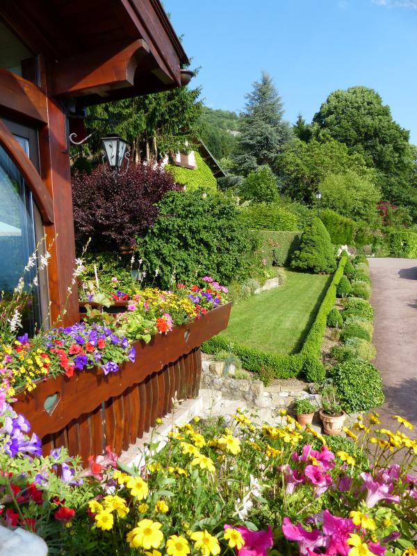 La terrasse du g&icirc;te.