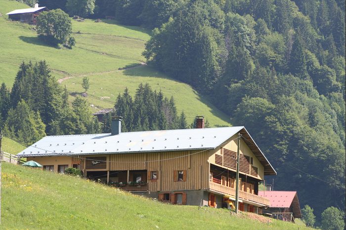 Le chalet dans son site verdoyant