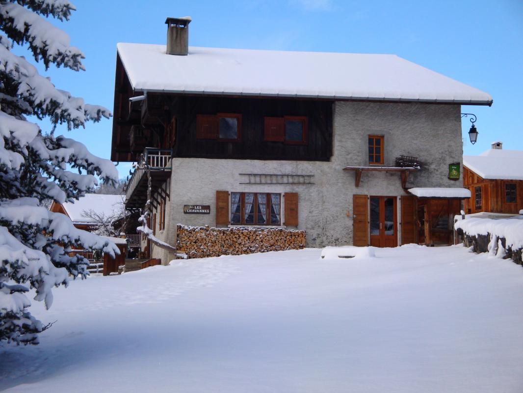 Chalet c&ocirc;t&eacute; est, en hiver