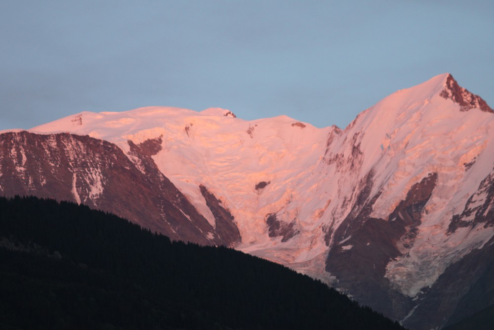 Le Mont-Blanc vue depuis le jardin