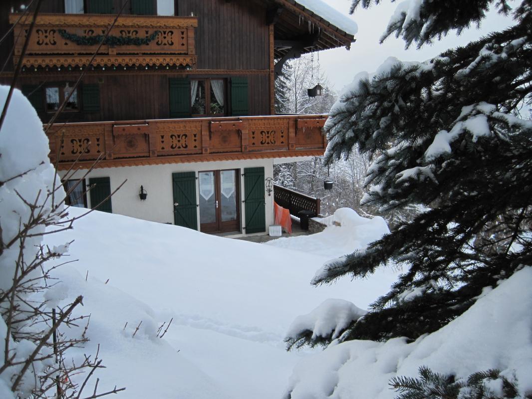 Le chalet en hiver