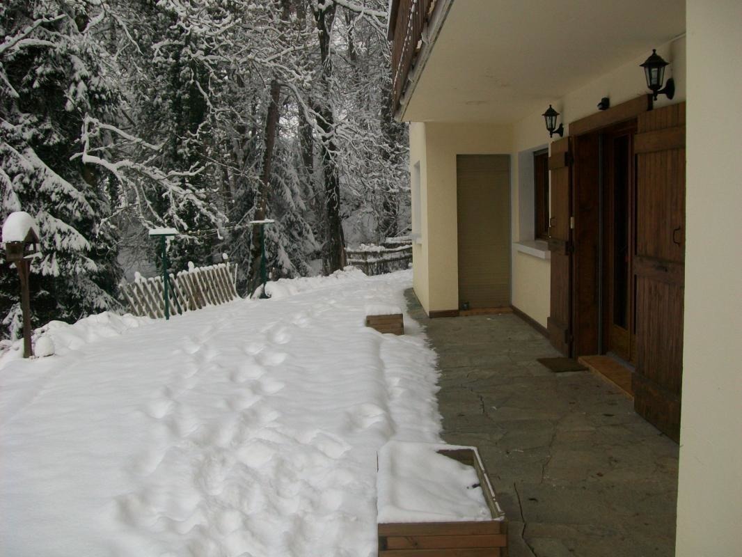 la terrasse en hiver.