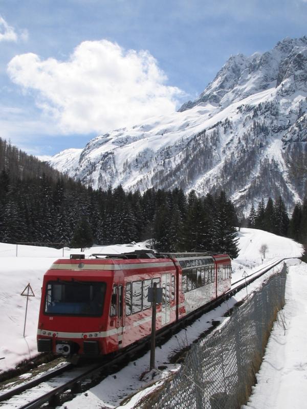 Train Chamonix Argenti&egrave;re - Vallorcine 