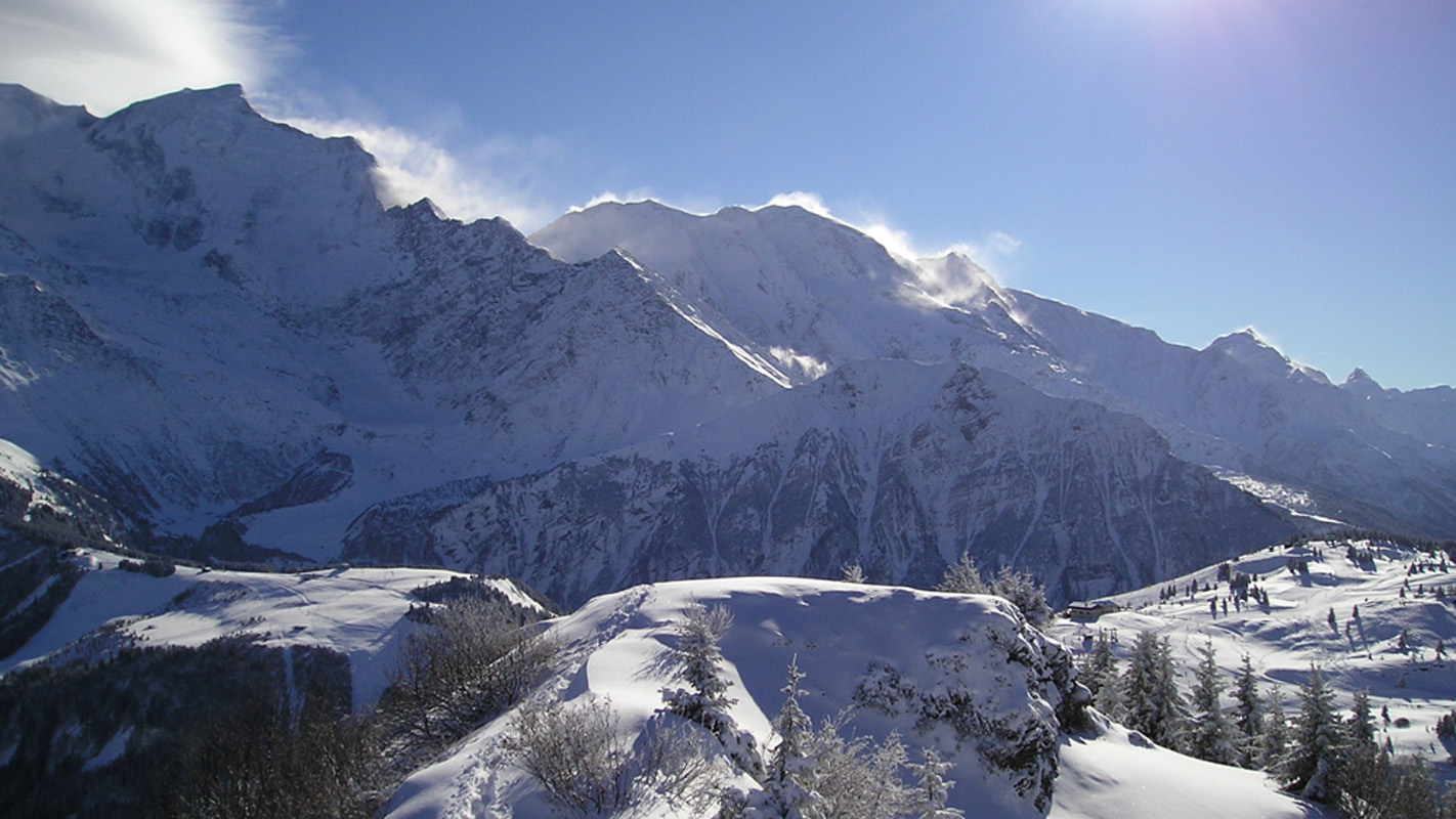 Sur les hauteurs du domaine skiable des Houches