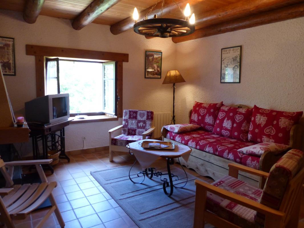 Chalet de face, exposition sud
