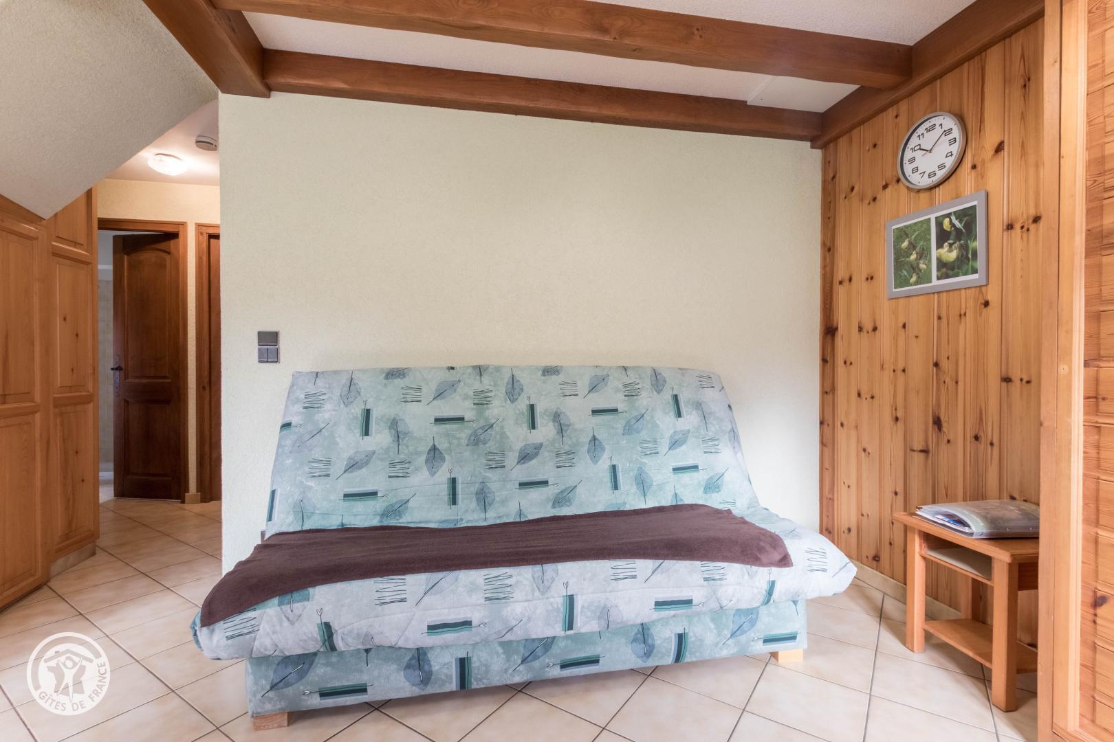 La chambre avec 2 lits 90cm