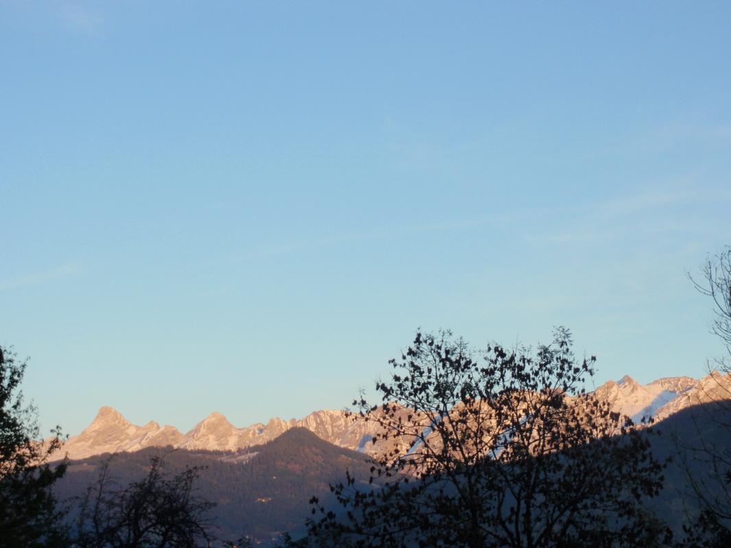vue sur la Chaine des Aravis