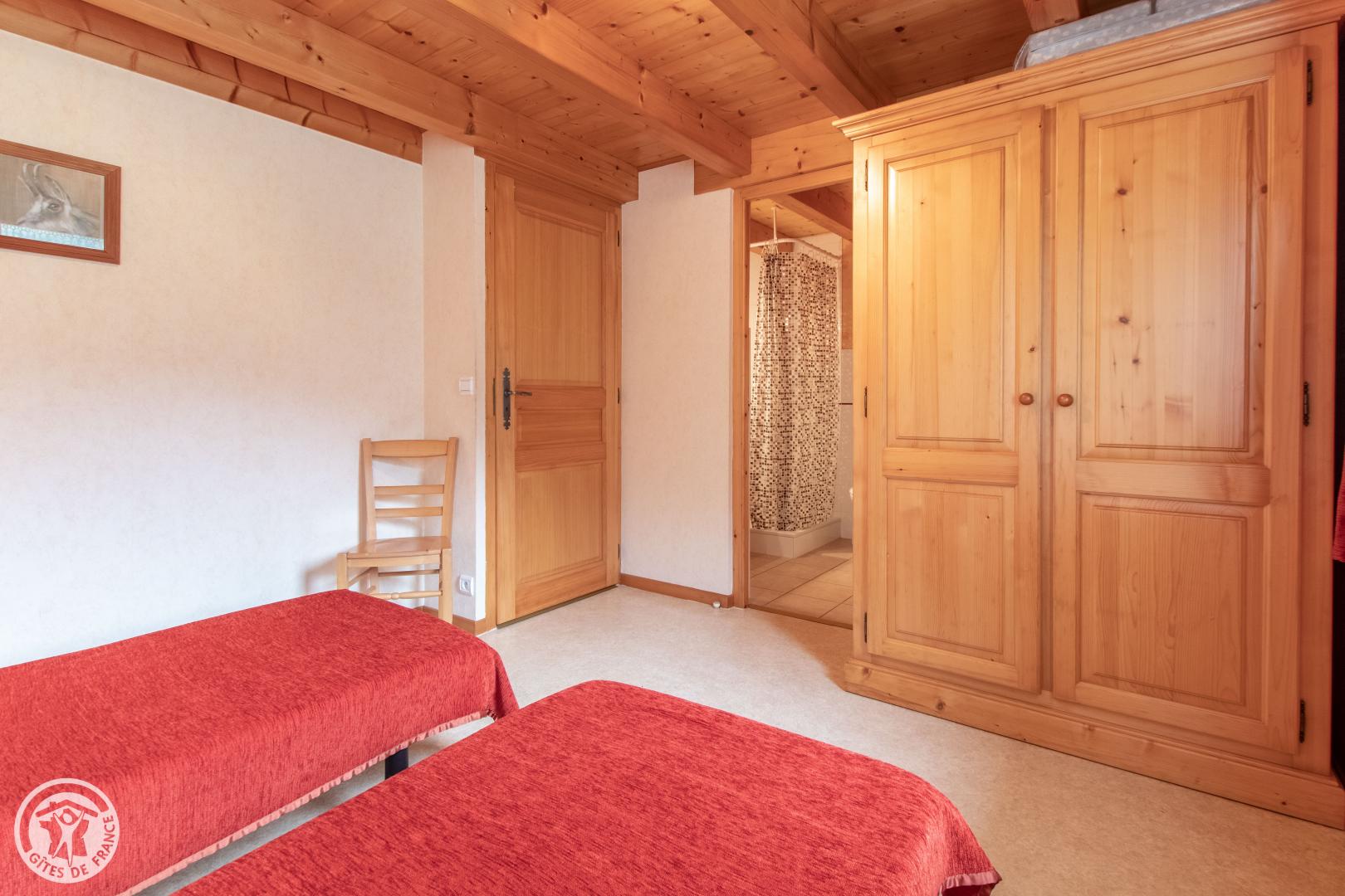 La chambre enfants, lits de 1 personne