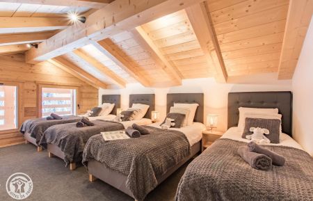 Chambre 5 - 4 lits single 90 Gîte n°136218 Le Grand-Bornand - Haute-Savoie - Chambre 5 - 4 lits single 90